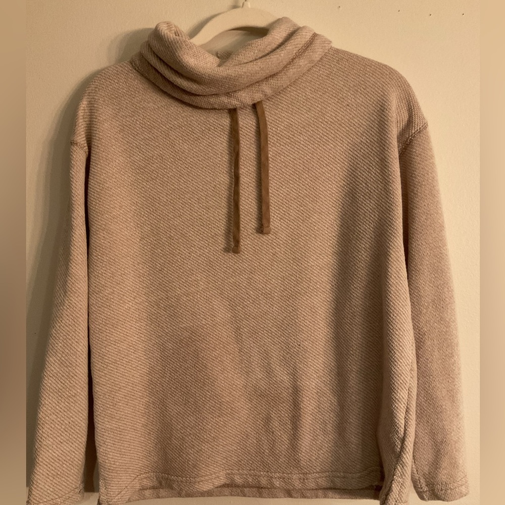 Chaps size small cowel neck crop top sweat shirt